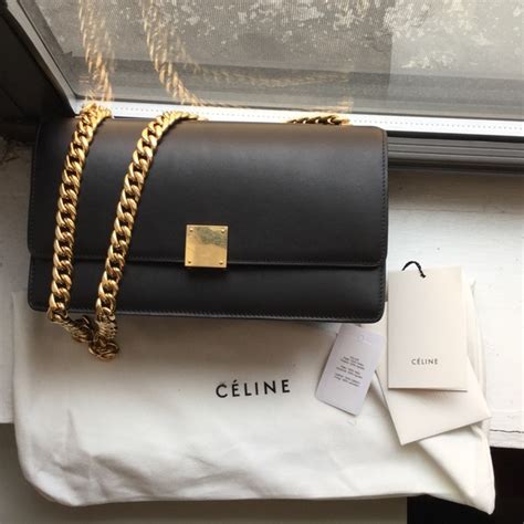 celine box on chain|celine chain handbags.